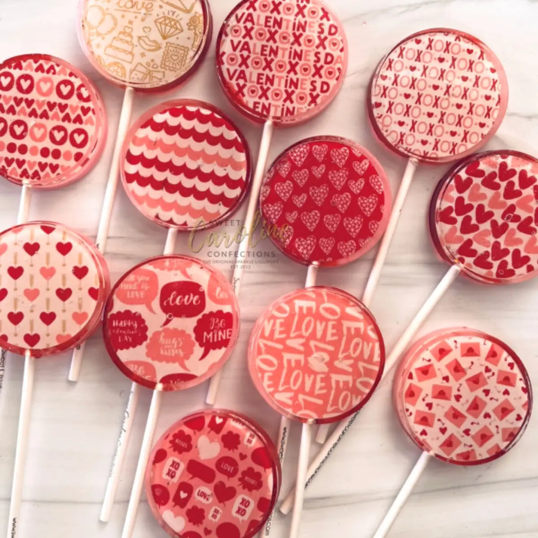 Sweet Caroline Confections Red Heart Lollipop