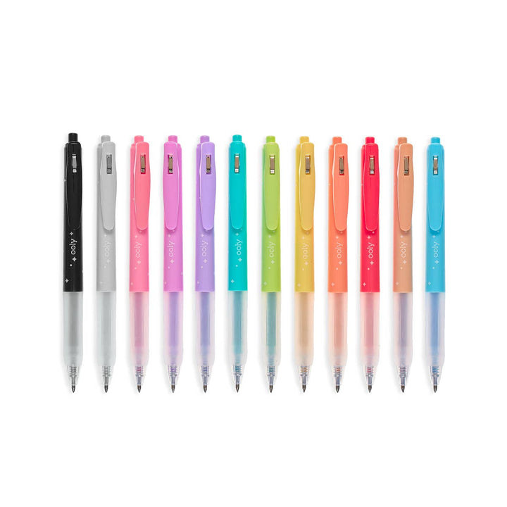 Ooly Oh My Glitter! Retractable Glitter Ink Gel Pens (Set of 12)