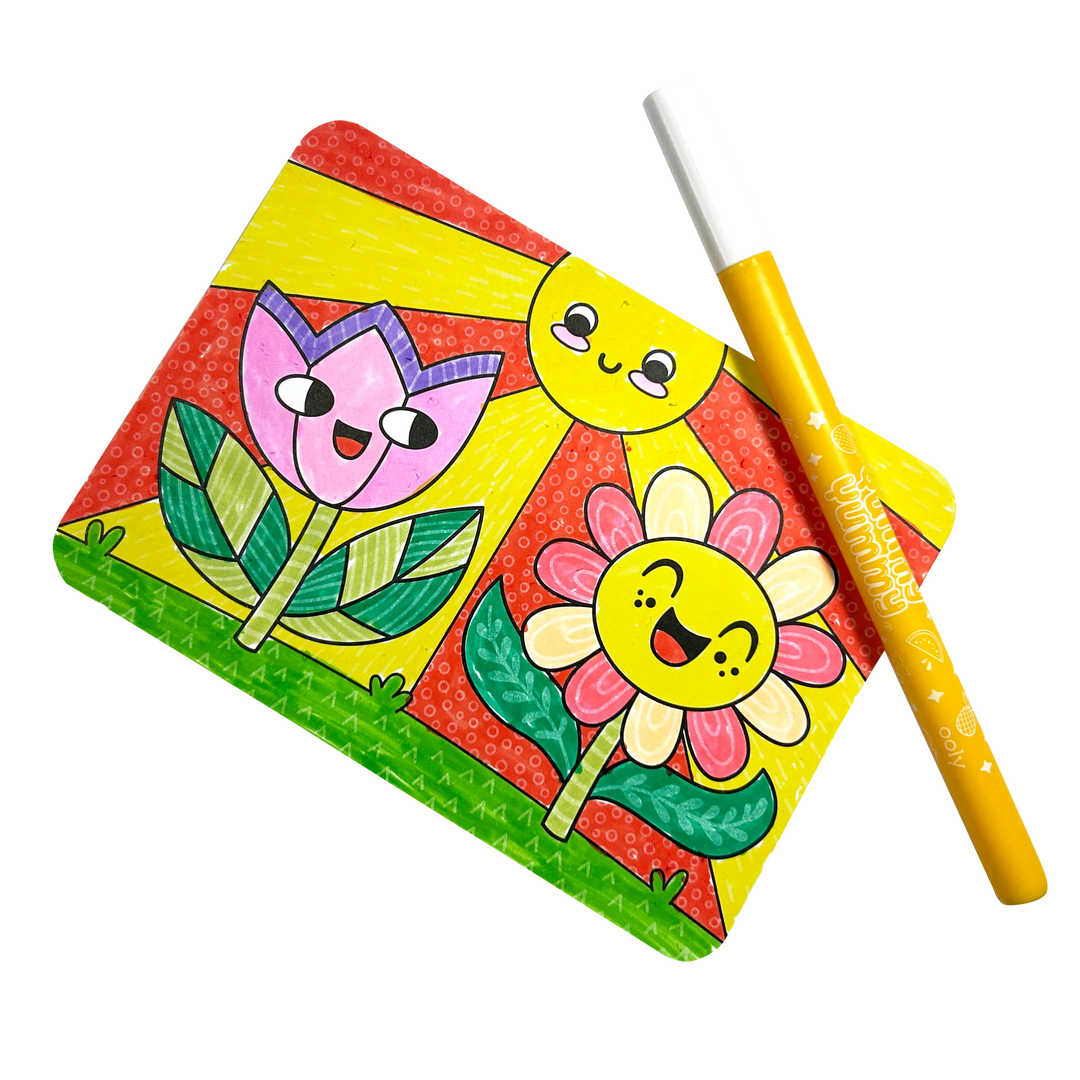 Ooly Undercover Art Hidden Pattern Coloring Activity - Garden Party