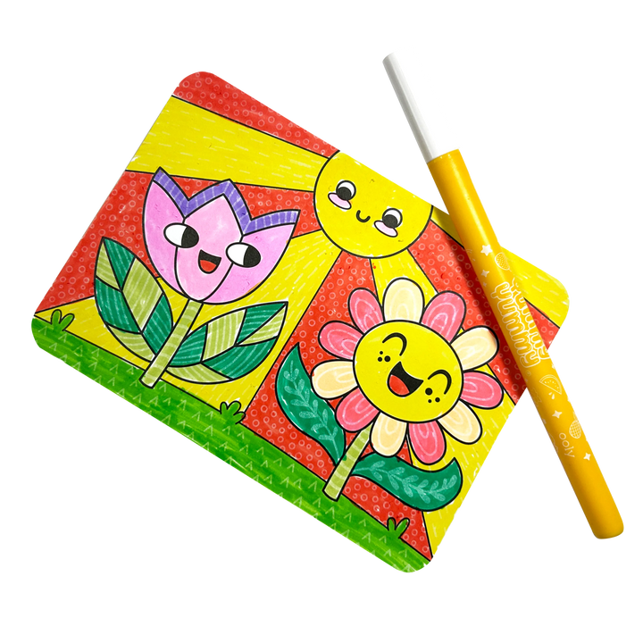 Ooly Undercover Art Hidden Pattern Coloring Activity - Garden Party