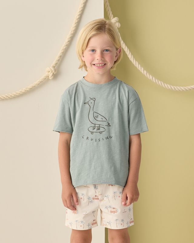 Rylee + Cru Raw Edge Tee - Cruising