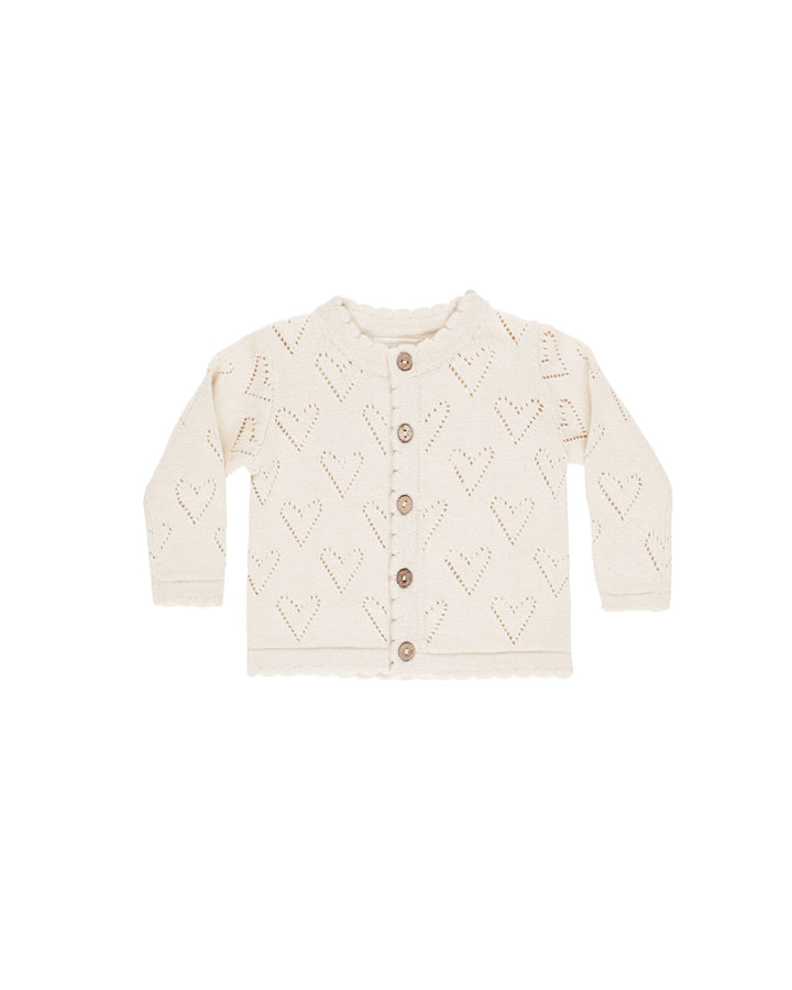 Quincy Mae Knit Cardigan - Ivory