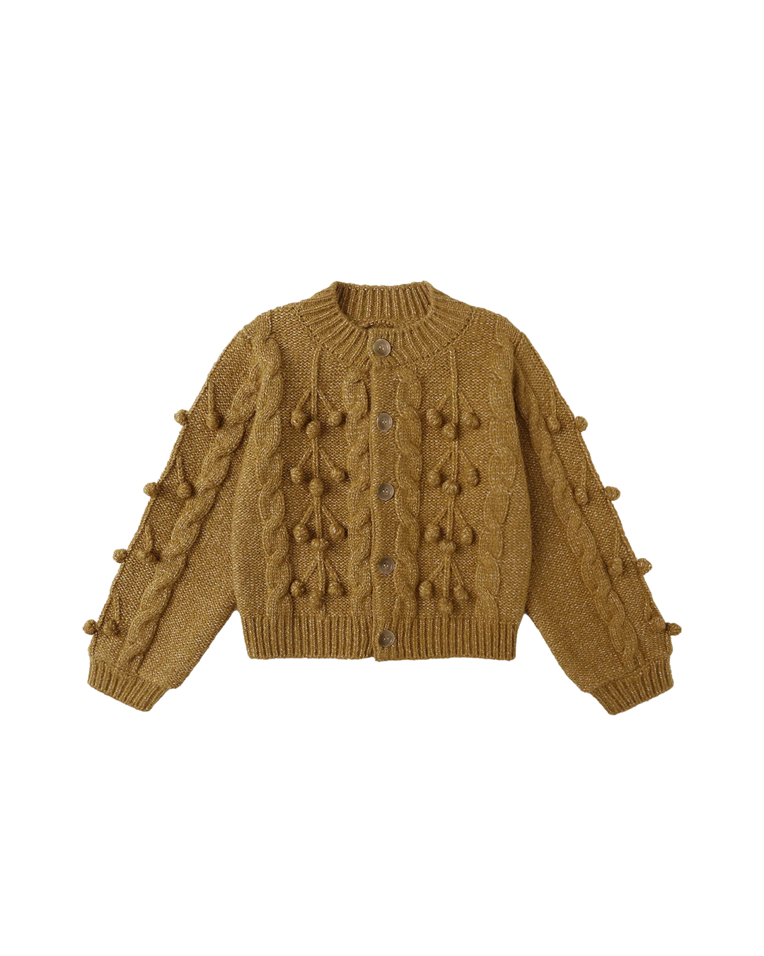 Rylee + Cru Bobble Cardigan - Golden