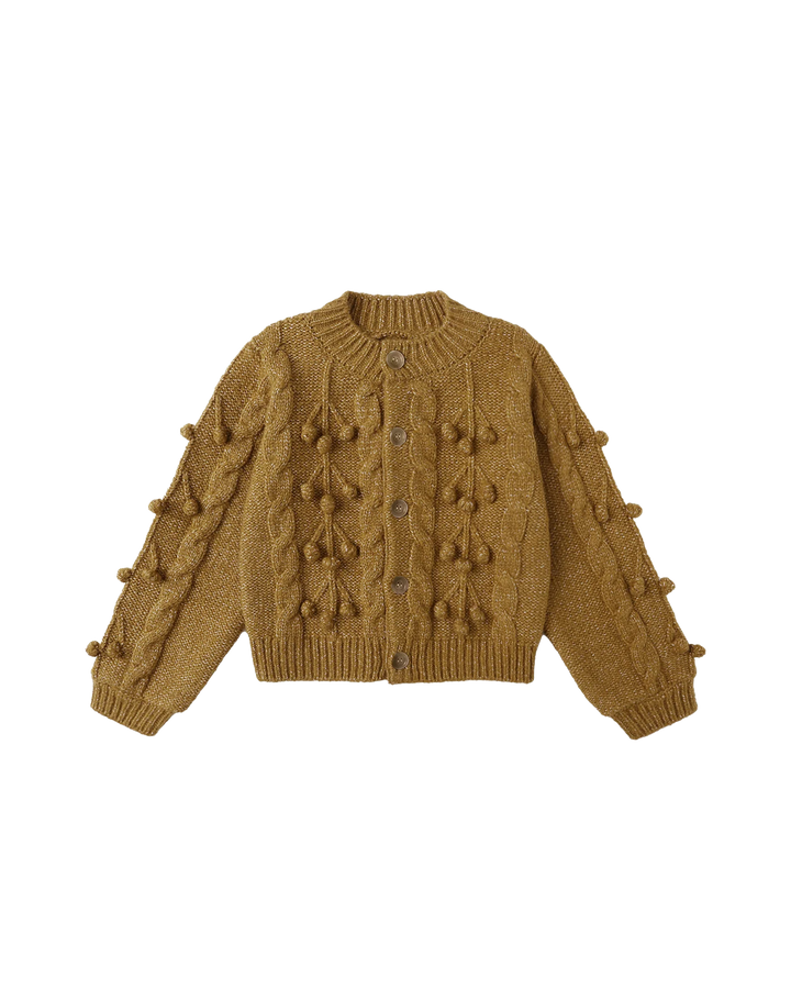 Rylee + Cru Bobble Cardigan - Golden