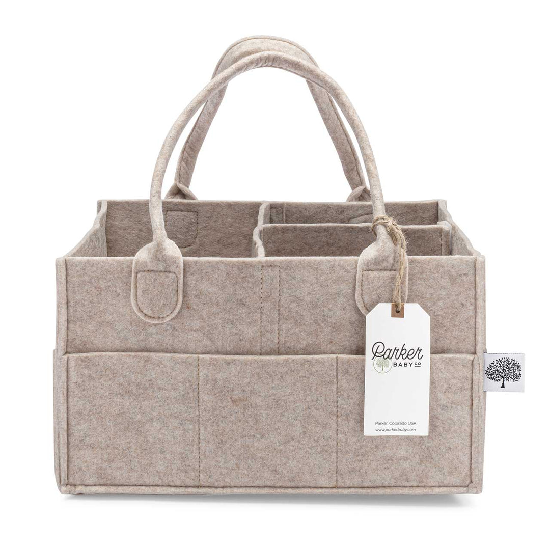 Parker Baby Co. Diaper Caddy - Oatmeal