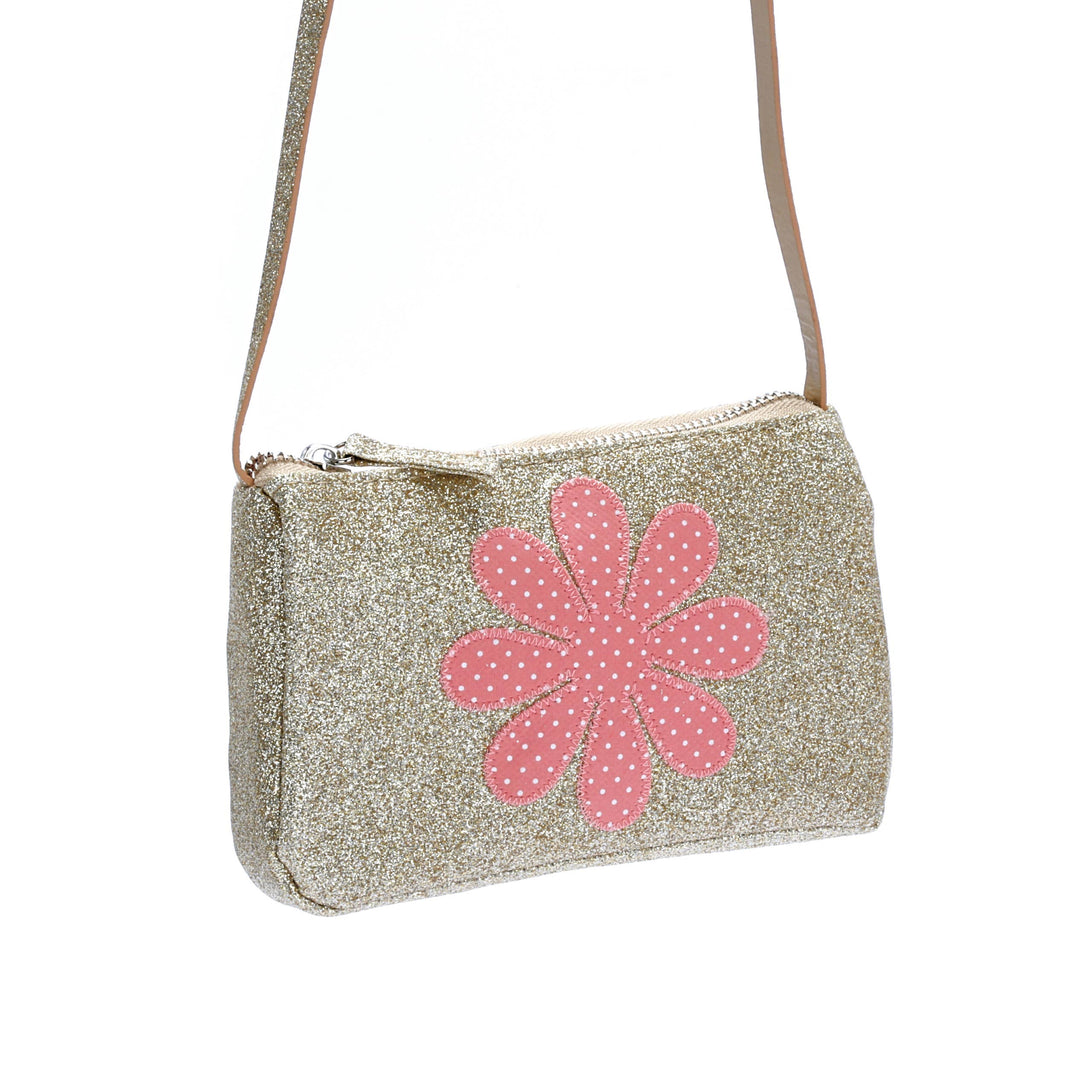 Peppercorn Kids  Daisy Patch Gold Glitter Purse