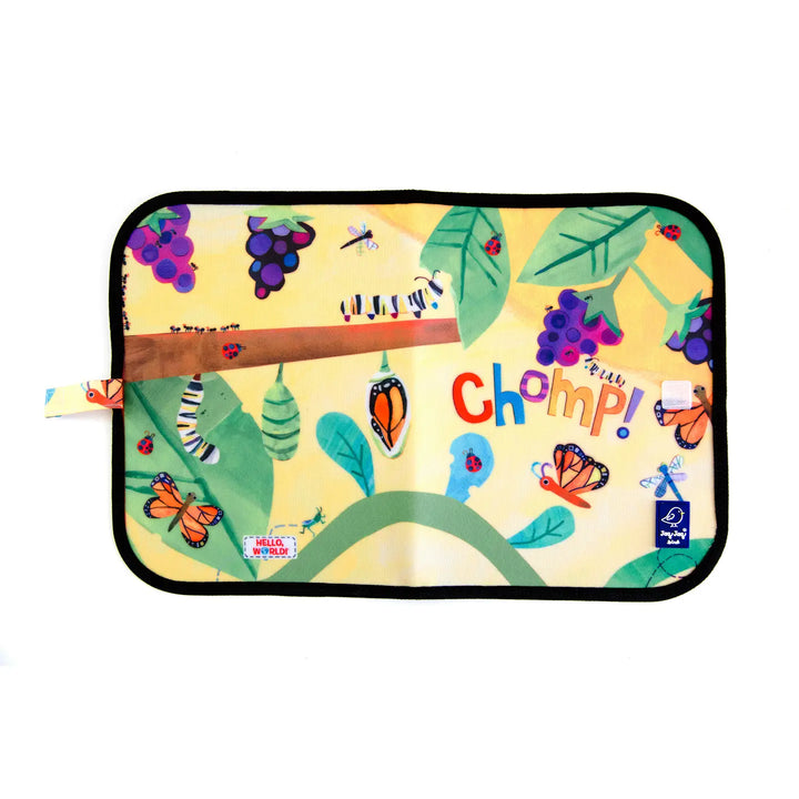 Jaq Jaq Bird Bugs Activity Chalk Place Mat