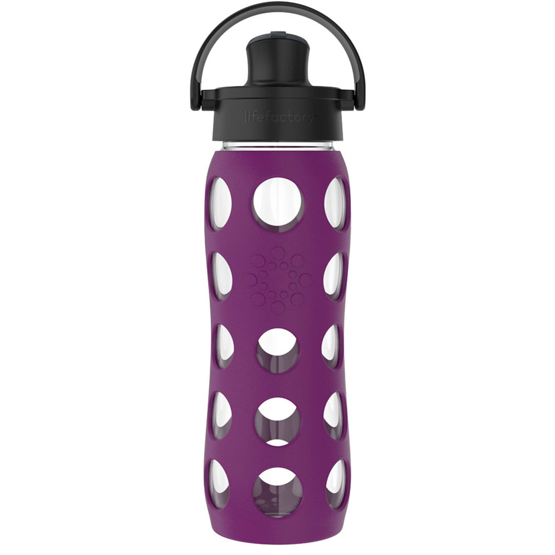 LifeFactory 22oz Glass Water Bottle Active Cap