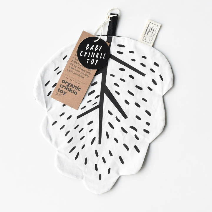 Wee Gallery Leaf Crinkle Toy