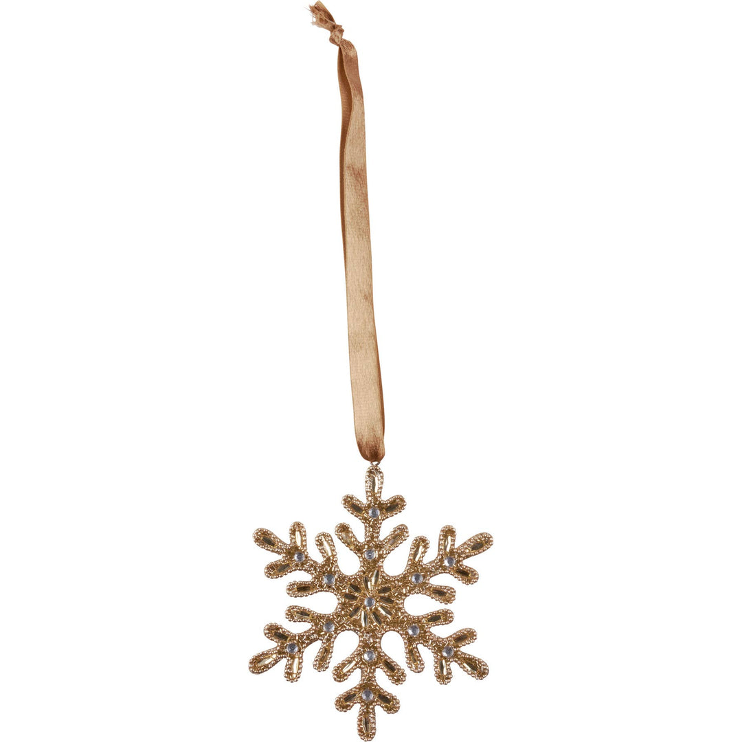 Primitives By Kathy Beaded Snowflake Ornament