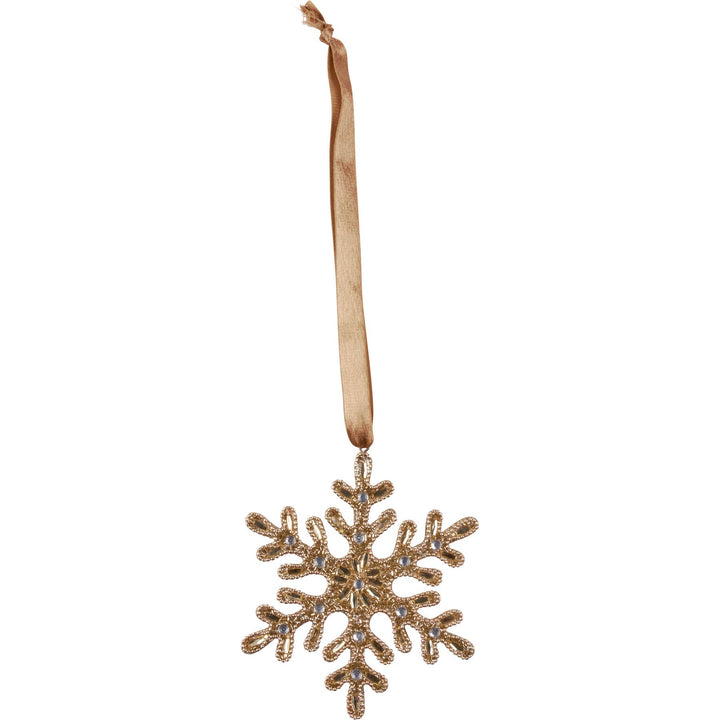 Primitives By Kathy Beaded Snowflake Ornament
