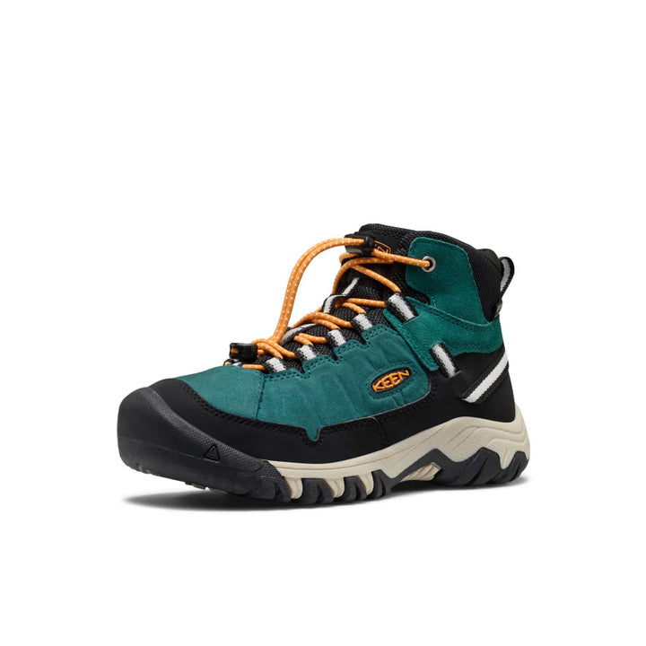 Keen Targhee IV Waterproof Hiking Boot - Mediterranea/Flame Orange