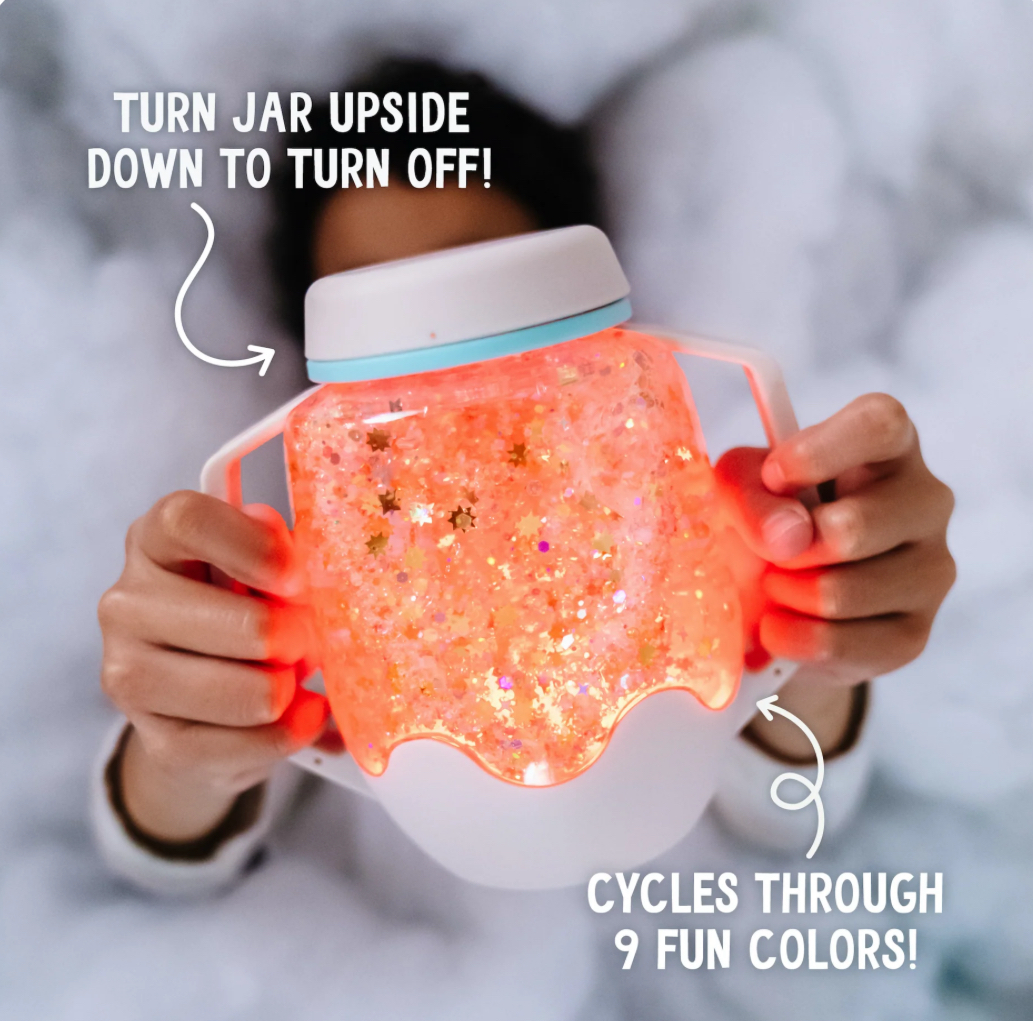 Glo Pals Sensory Play Jar - Cloud Grey