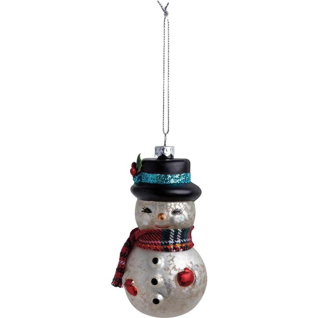 Primitives By Kathy Glass Snowman Ornament