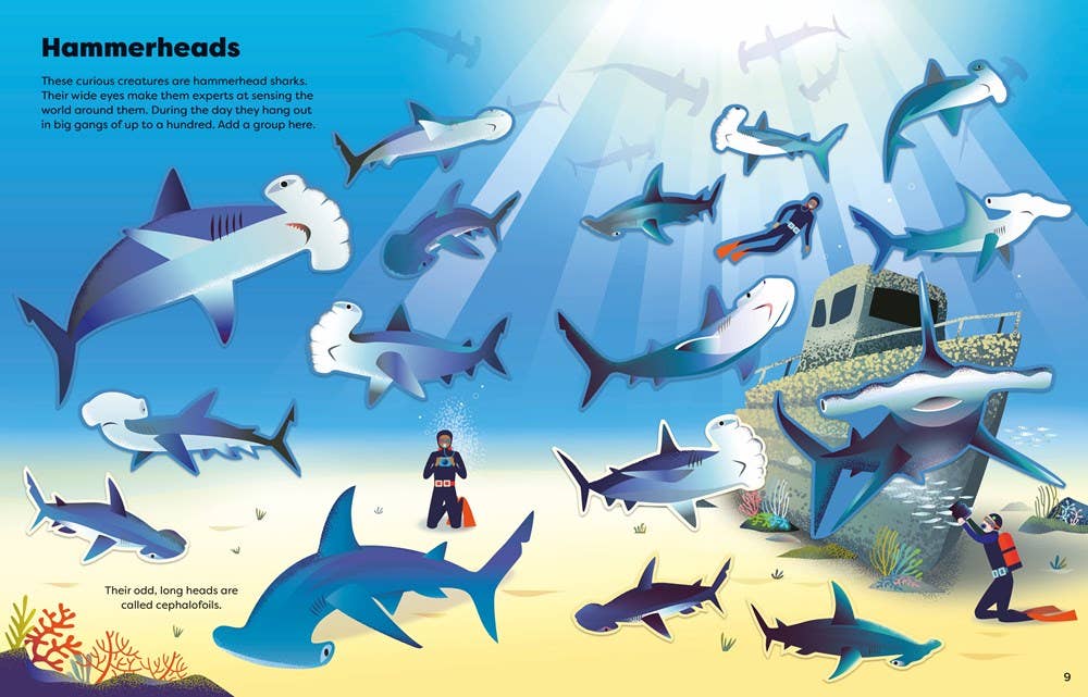 Usborne Big Sticker Book of Sharks