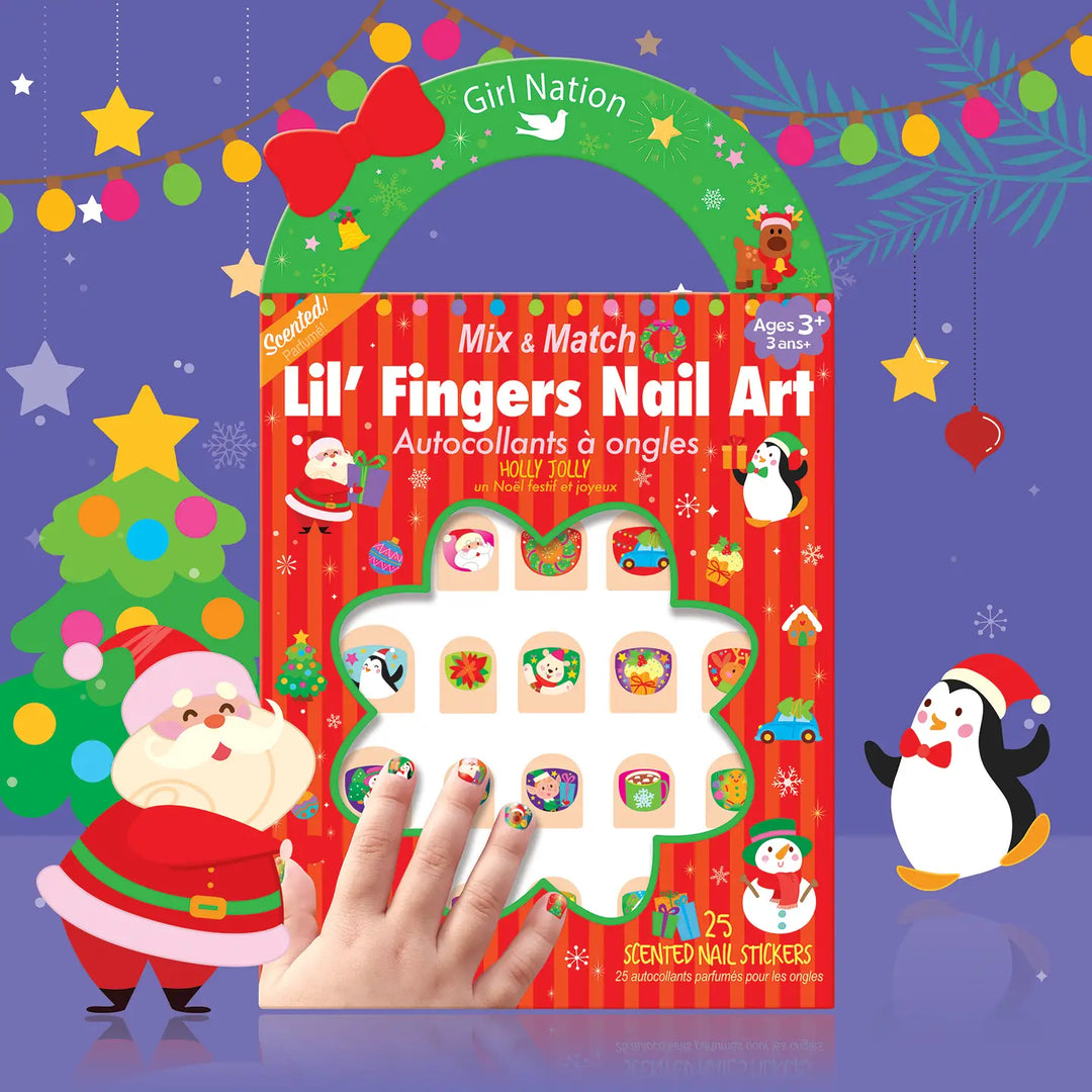 Girl Nation Nail Art For Kids Holly Jolly