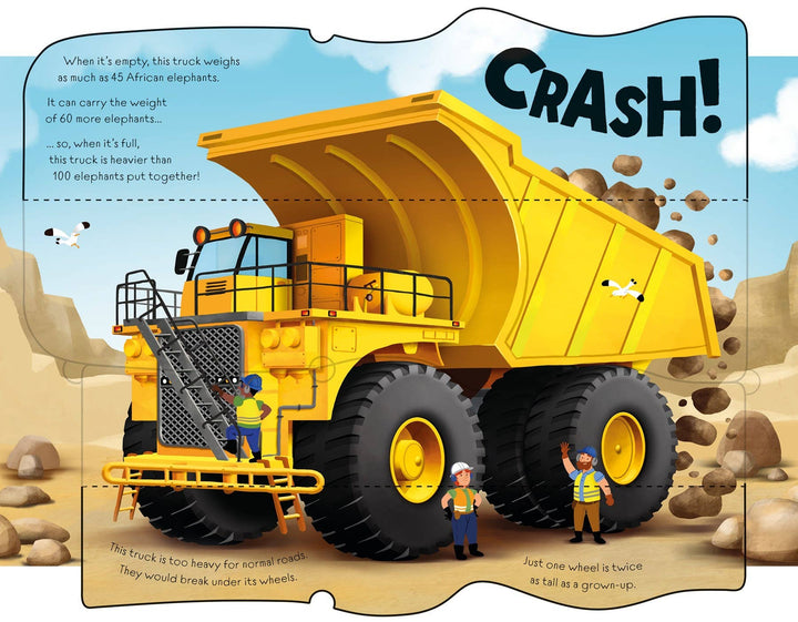 Usborne Great Big Trucks Board Book With Big Flaps