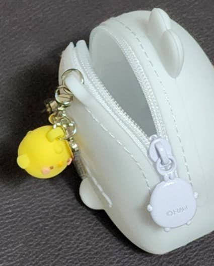 Molang Silicone Zipper Pouch – Soft Coin Purse with Charm