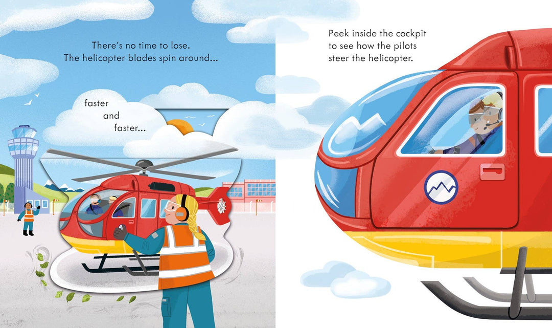 Usborne Peek Inside How a Helicopter Works