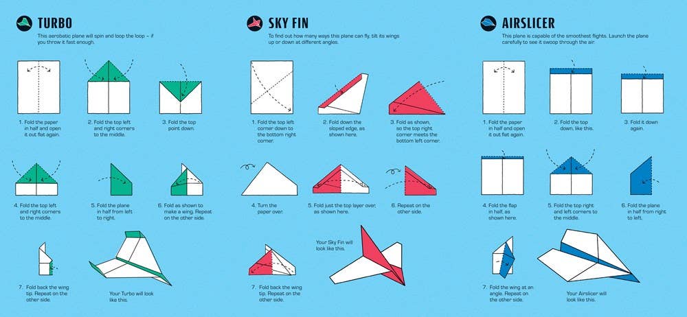 Usborne 100 Jet Planes to Fold and Fly