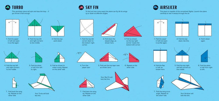 Usborne 100 Jet Planes to Fold and Fly
