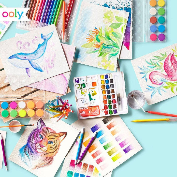Ooly Chroma Blends Watercolor Brush Markers (Set of 18)