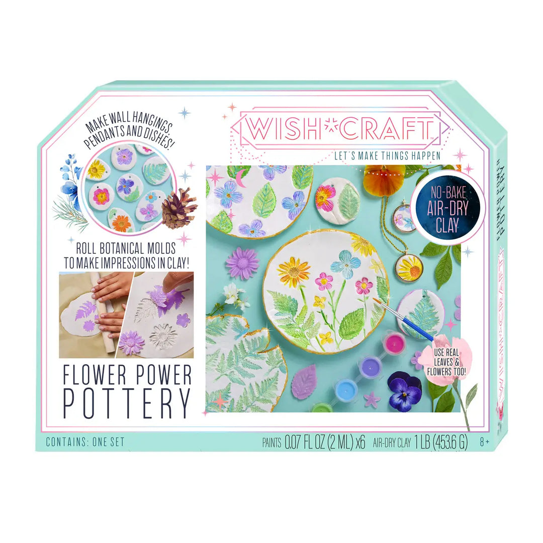 Bright Stripes Wish Craft Flower Power Pottery