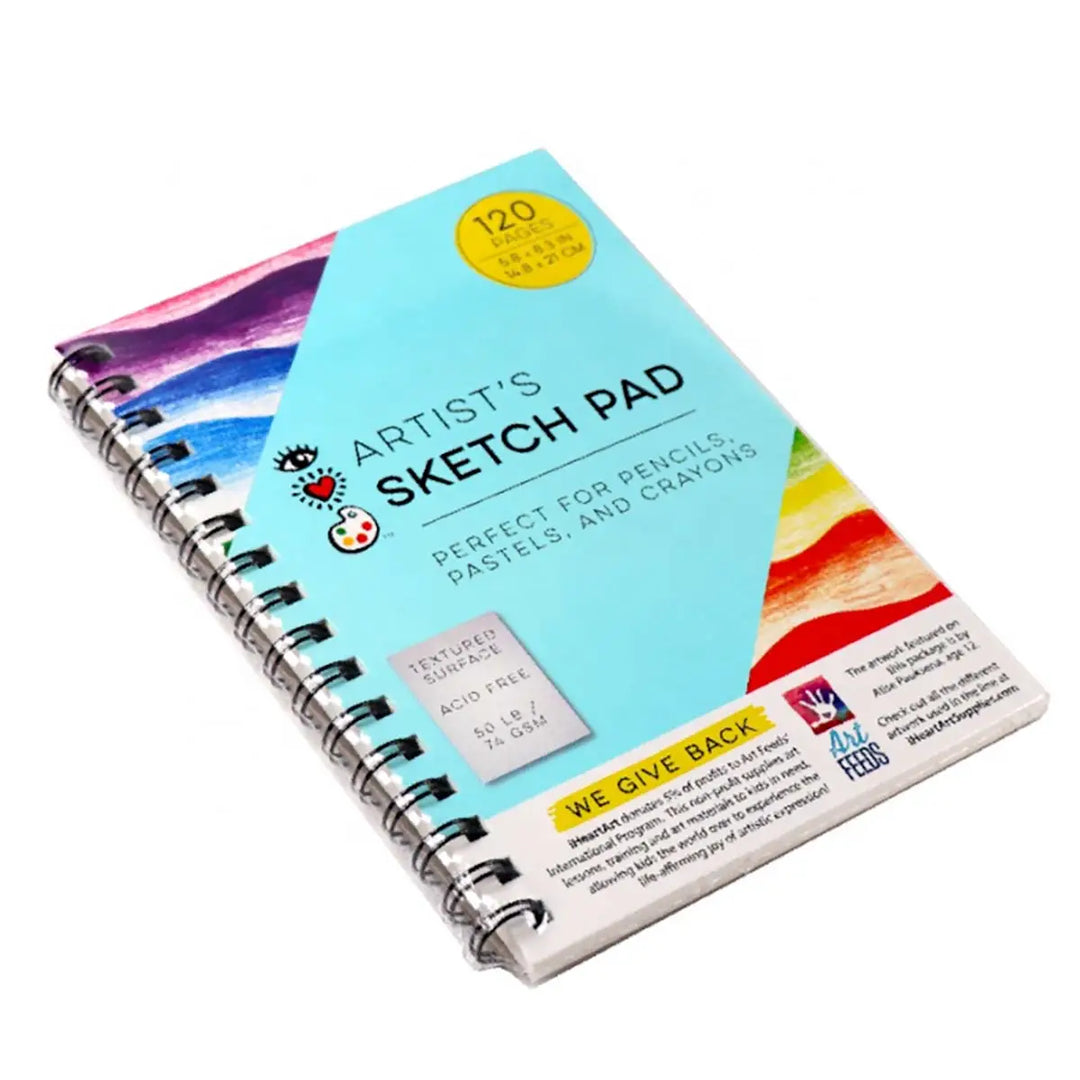 Bright Stripes iHeartArt Artist Sketch Pad