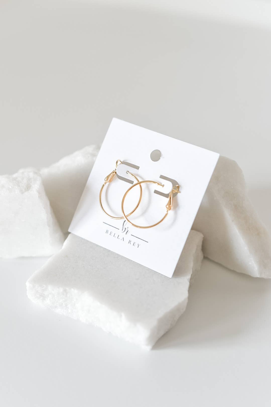 Bella Rey 18k Gold Plated Hoops Earrings