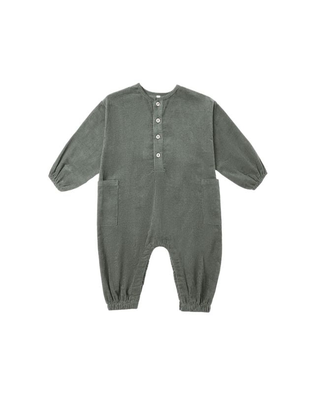 Rylee + Cru Relaxed Woven Jumpsuit - Evergreen