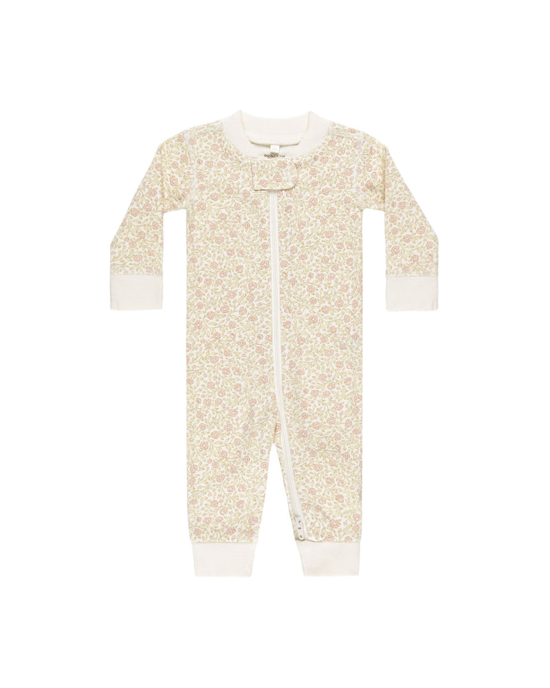 Quincy Mae Zip Long Sleeve Sleeper - Primrose
