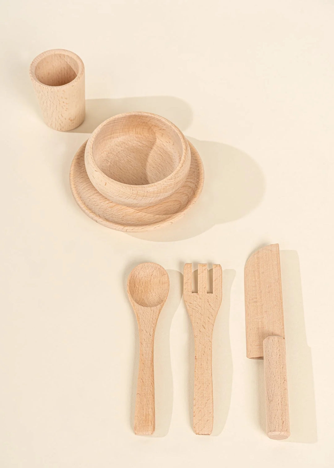 Coco Village Wooden Dinnerware Playset