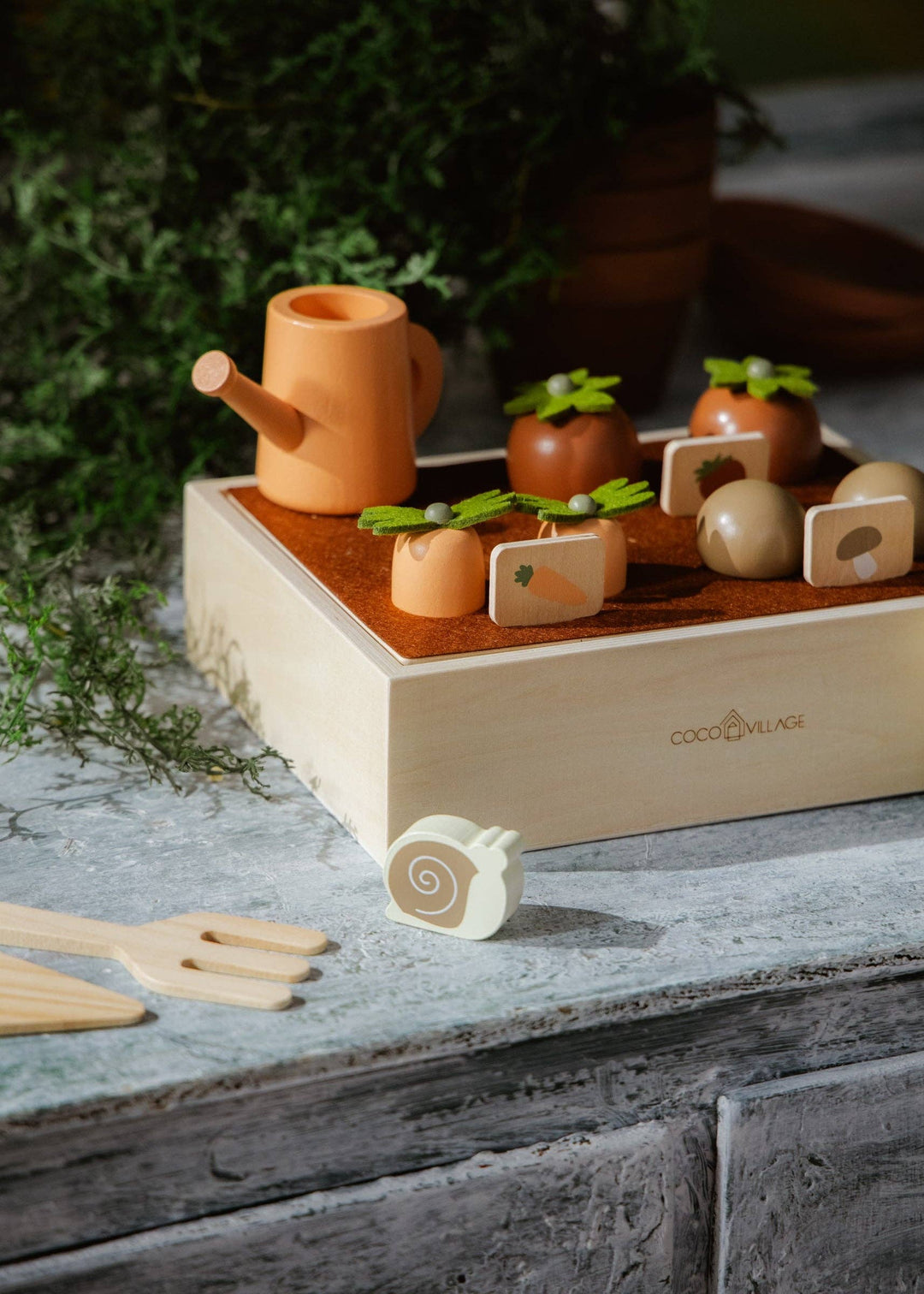 Coco Village Wooden Gardening Playset And Accessories