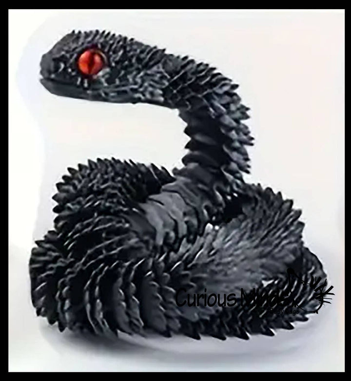 Curious Minds Toys 3D Printed Large 12" Snake Wiggle Articulated Jointed Motion