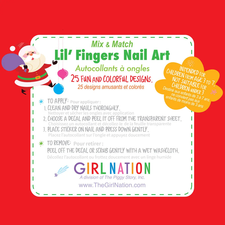 Girl Nation Nail Art For Kids Holly Jolly