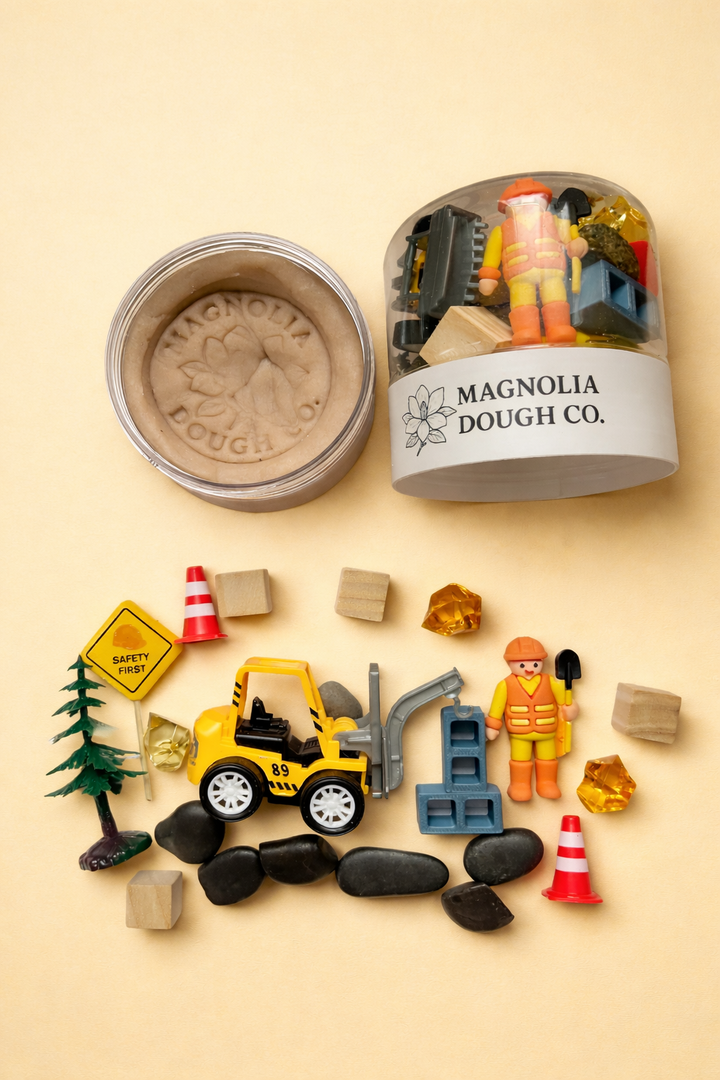 Magnolia Dough Co. Sensory Play Jar - Construction