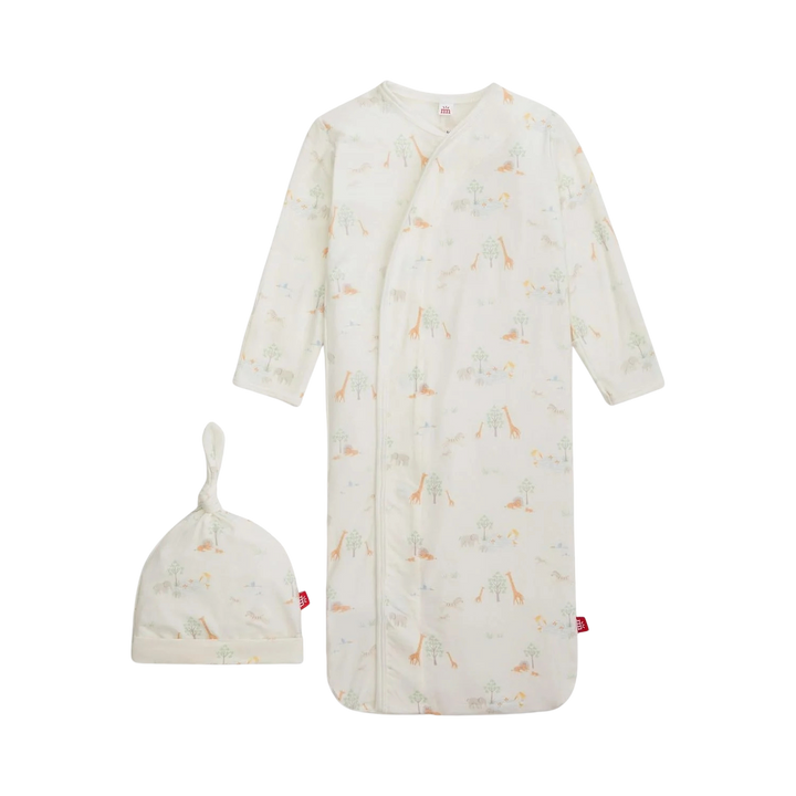 Magnetic Me White Serene Safari Gown + Hat Set