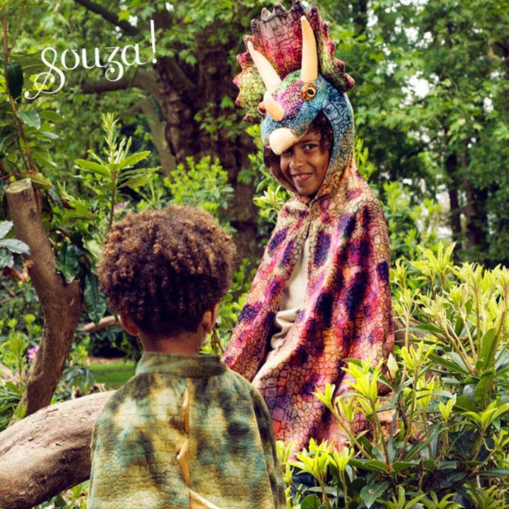 Souza Triceratops Dragon Costume Cape - 4–7 yrs