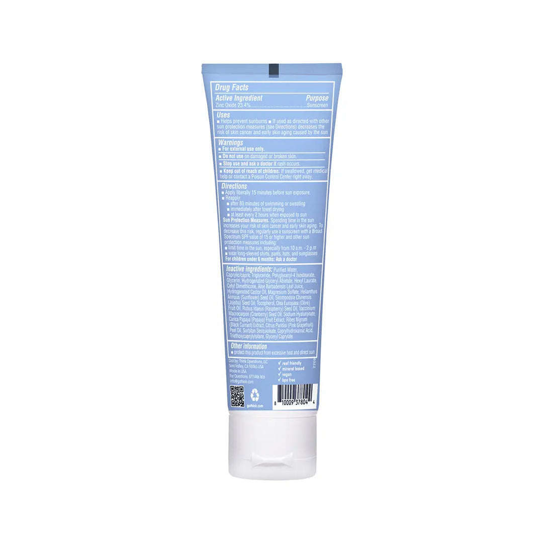 Thinksport Clear Zinc Sunscreen Spf 50 - 3 Fl oz