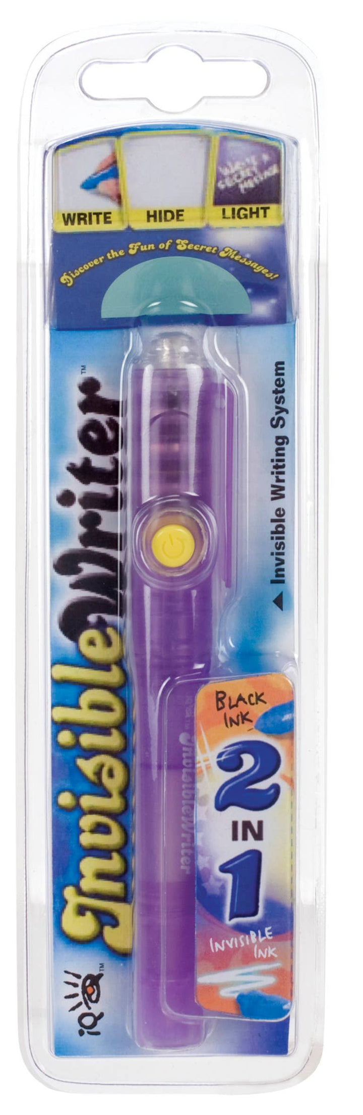 Toysmith 2-In-1 Invisible Writing Pen, Batteries Included