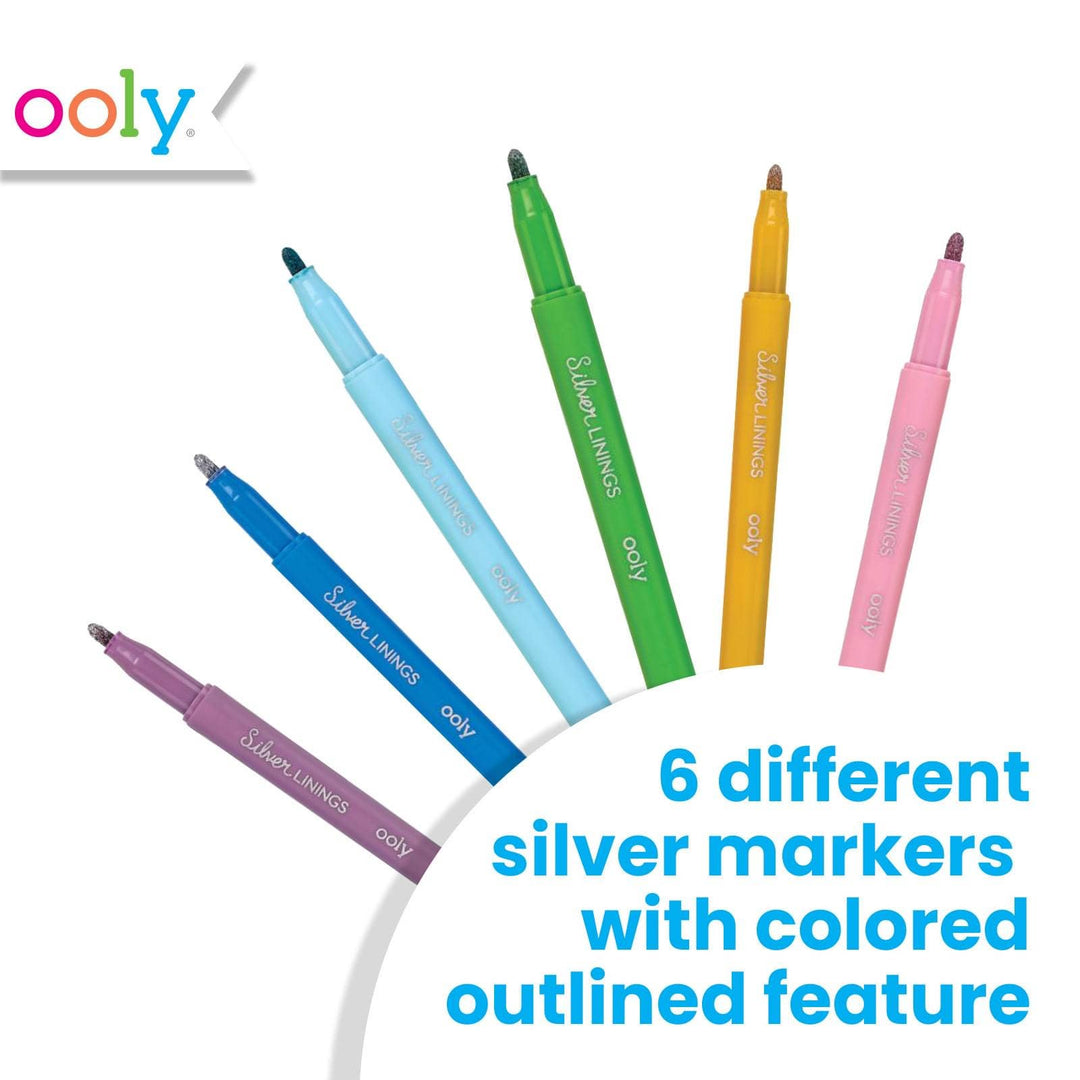 Ooly Silver Linings Colorful Outline Markers