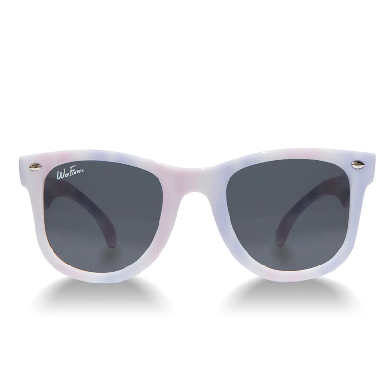 WeeFarers Polarized Sunglasses - Pink/Purple Tie Dye