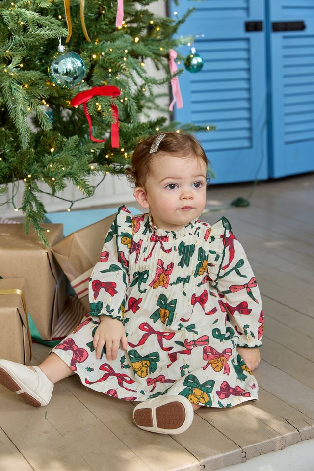 Pink Chicken Baby Stevie Dress - Vintage Trees