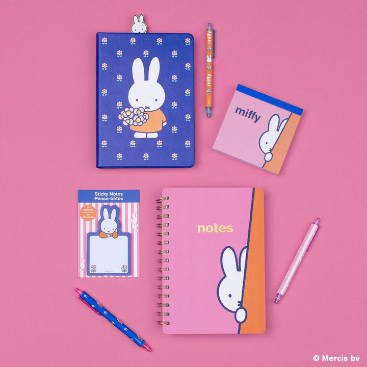 Studio Oh! Miffy Taking A Peek Agatha Notebook with Pocket & Stickers