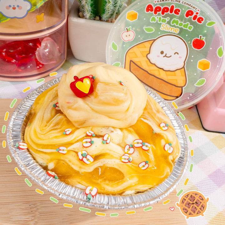 Kawaii Slime Apple Pie à la Mode Slime