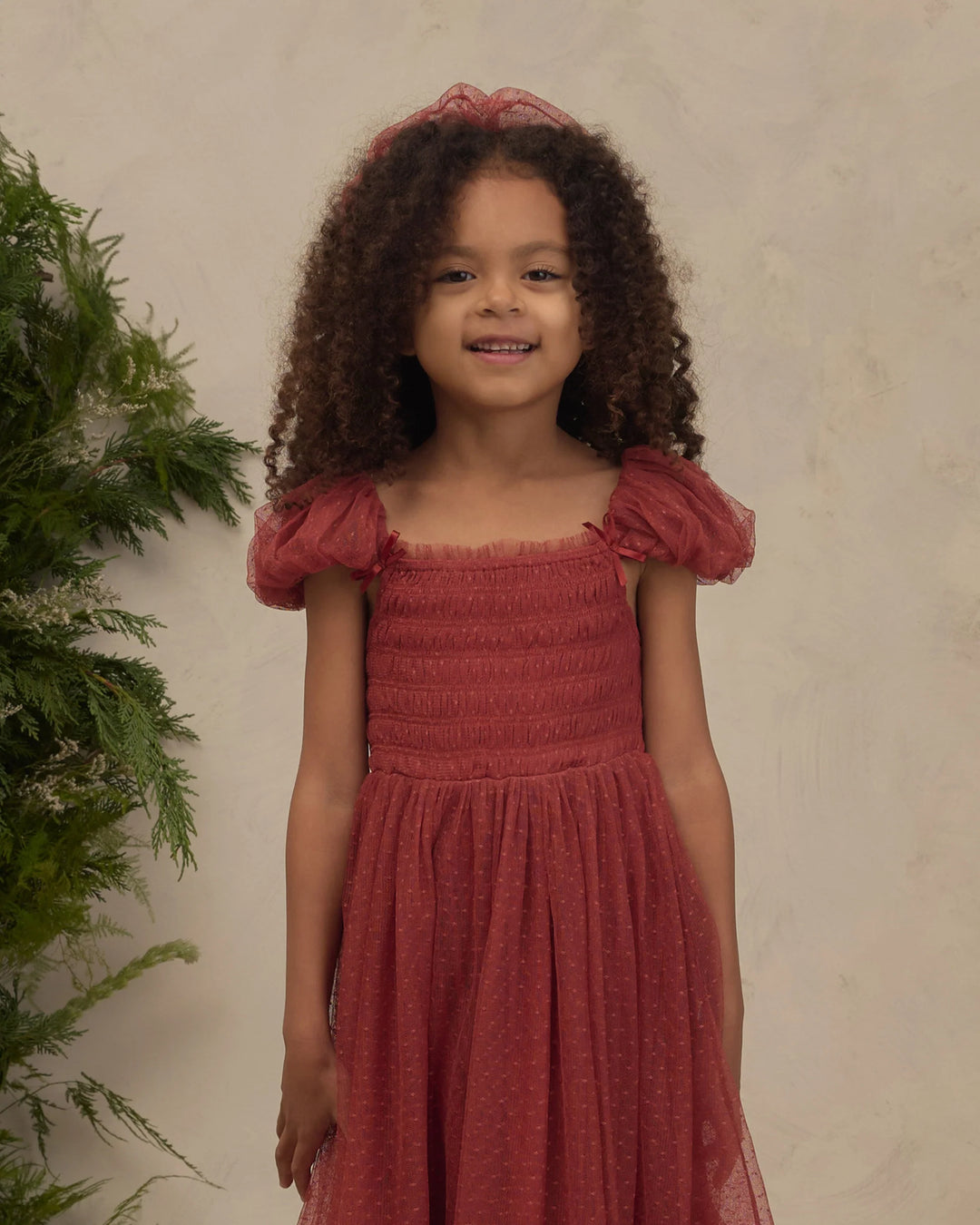 Noralee Gathered Headband - Ruby