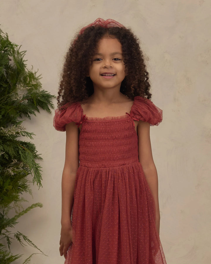 Noralee Gathered Headband - Ruby