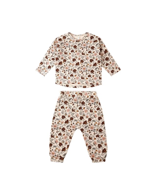 Rylee + Cru Long Sleeve Tee + Pant Set - Posy