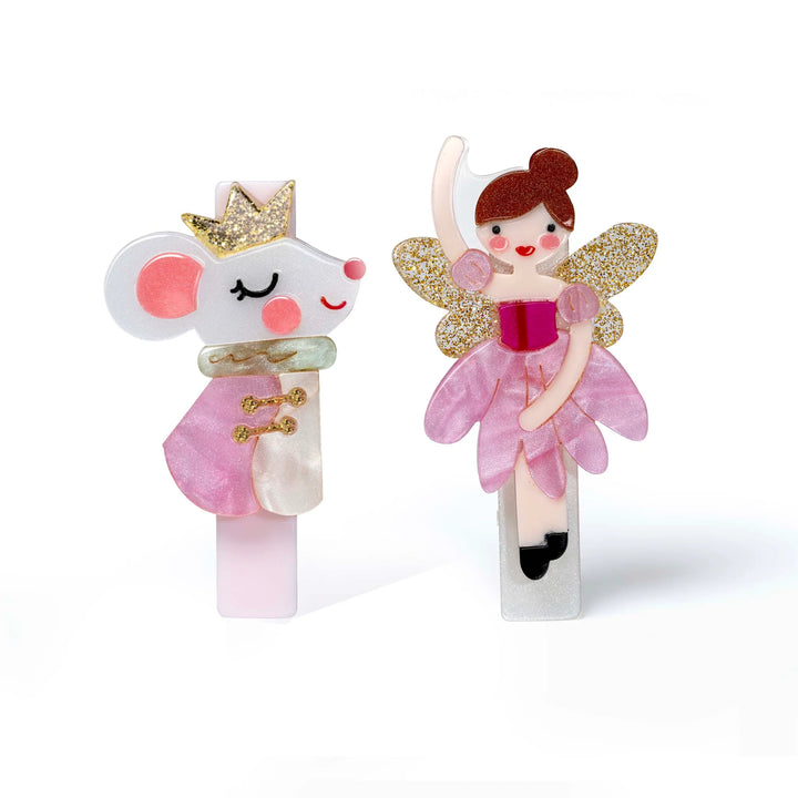 Lilies & Roses Hair Clips - Mouse Ballerina