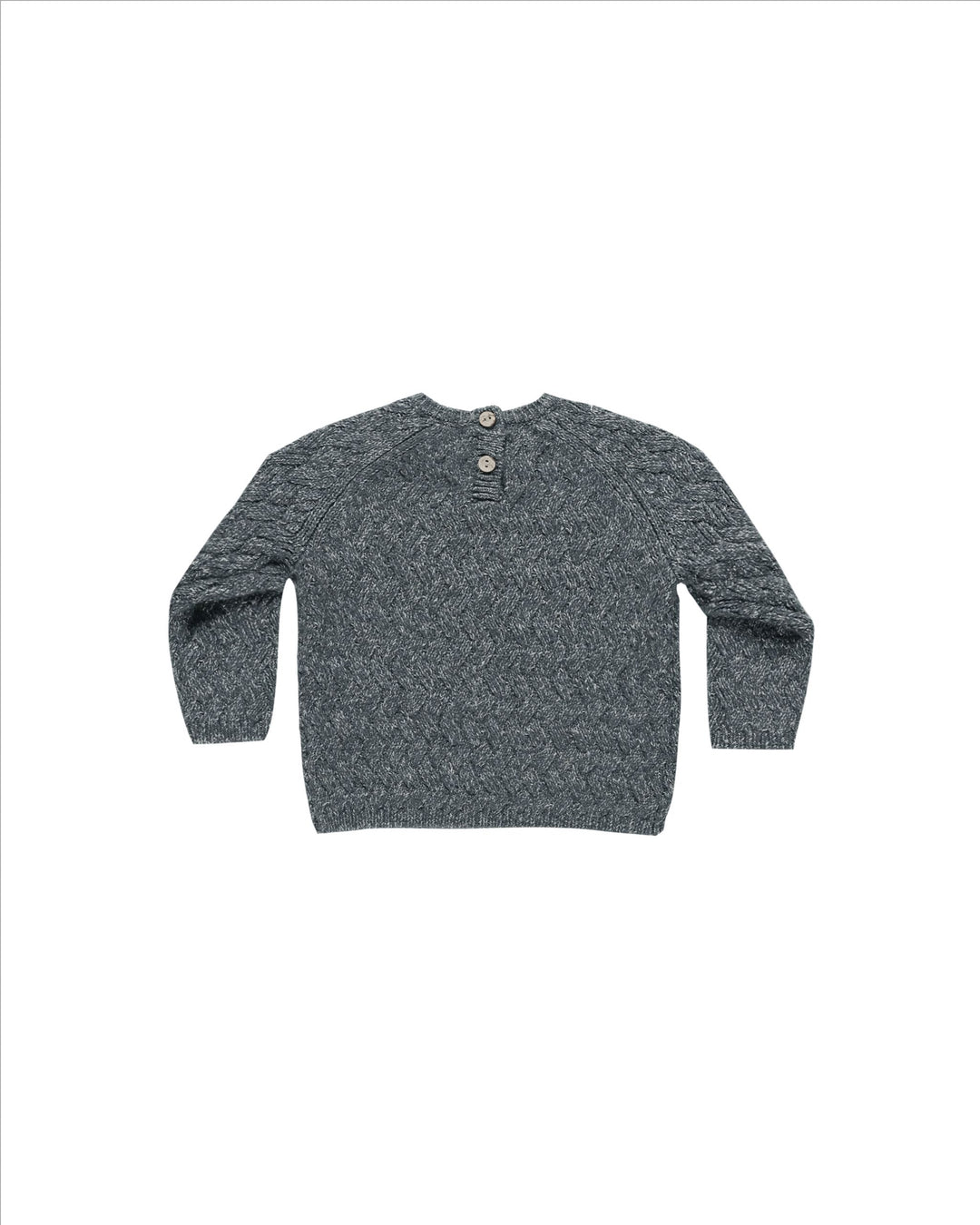 Quincy Mae Knit Sweater - Heathered Indigo